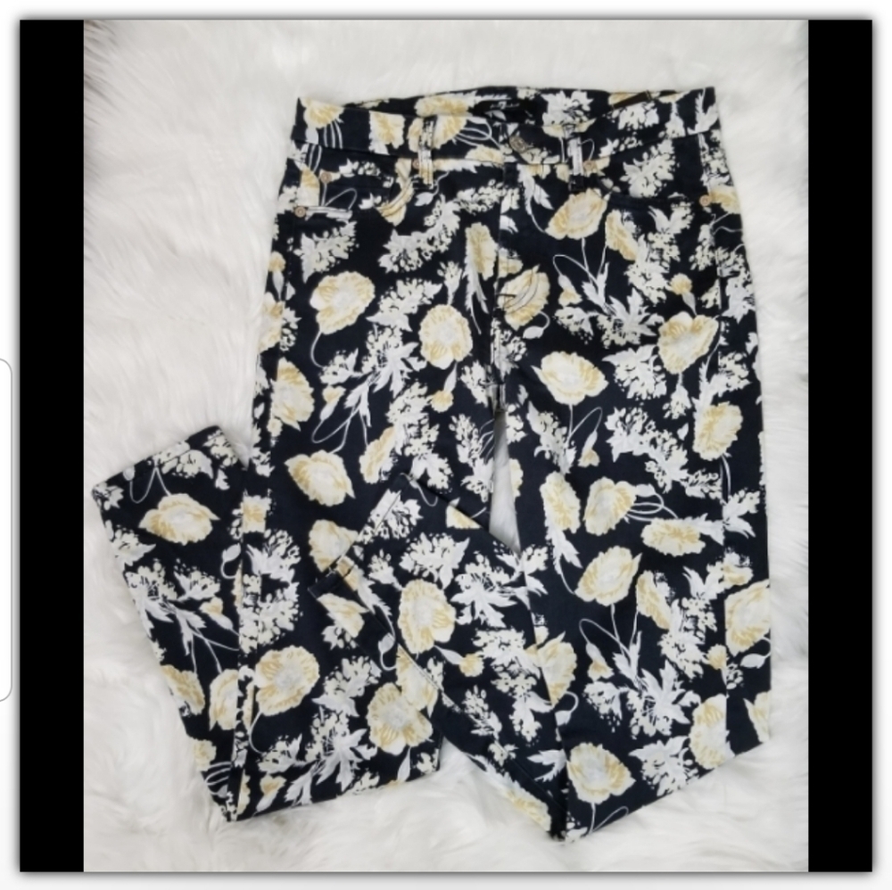 7 for all mankind floral Jean's size 27